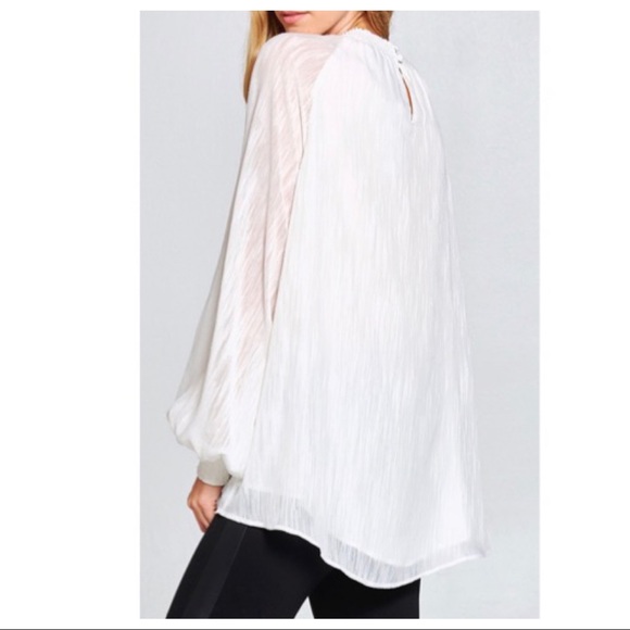 BOHO CHIC LONG SLEEVE TEXTURE WOVEN TUNIC TOP - Picture 3 of 4